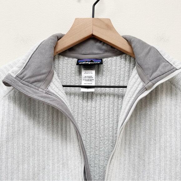 Patagonia Better Sweater Stripe Marsupial Half Zip Pullover Jacket Grey size S - Picture 4 of 11